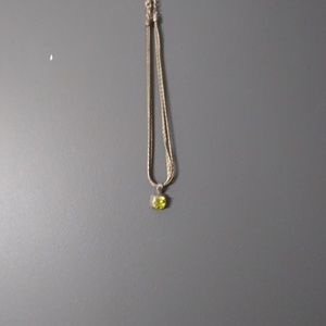 Necklace with Yellow Stone